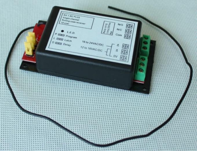433.92 MHZ Receiver Battery Backup Garage Opener , Battery Operated Door Opener
